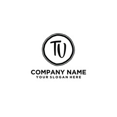 Letter TV Beautiful handwriting logo