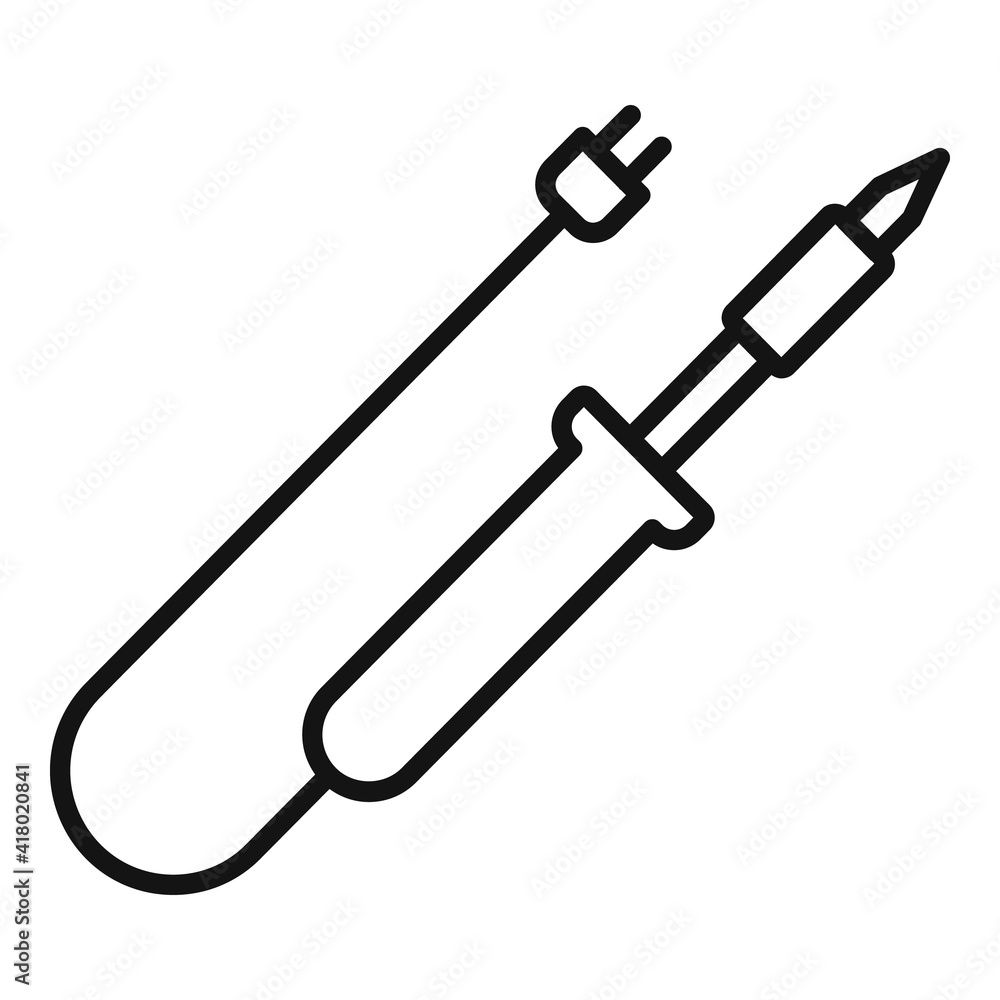 Poster radio soldering icon. outline radio soldering vector icon for web design isolated on white backgroun