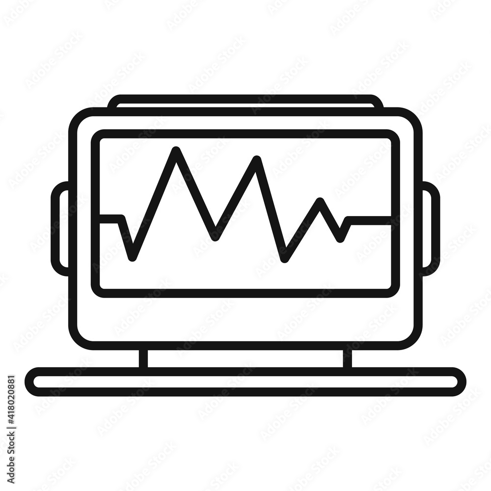 Poster radio frequency icon. outline radio frequency vector icon for web design isolated on white backgroun
