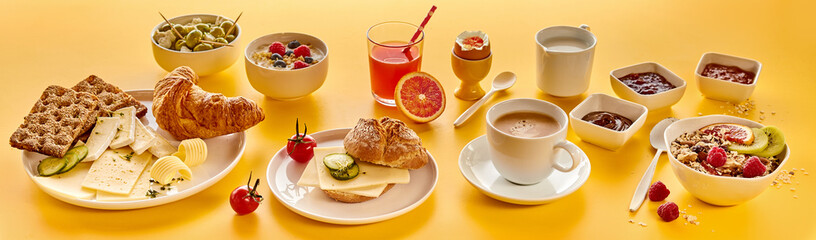 Composition of various breakfast food