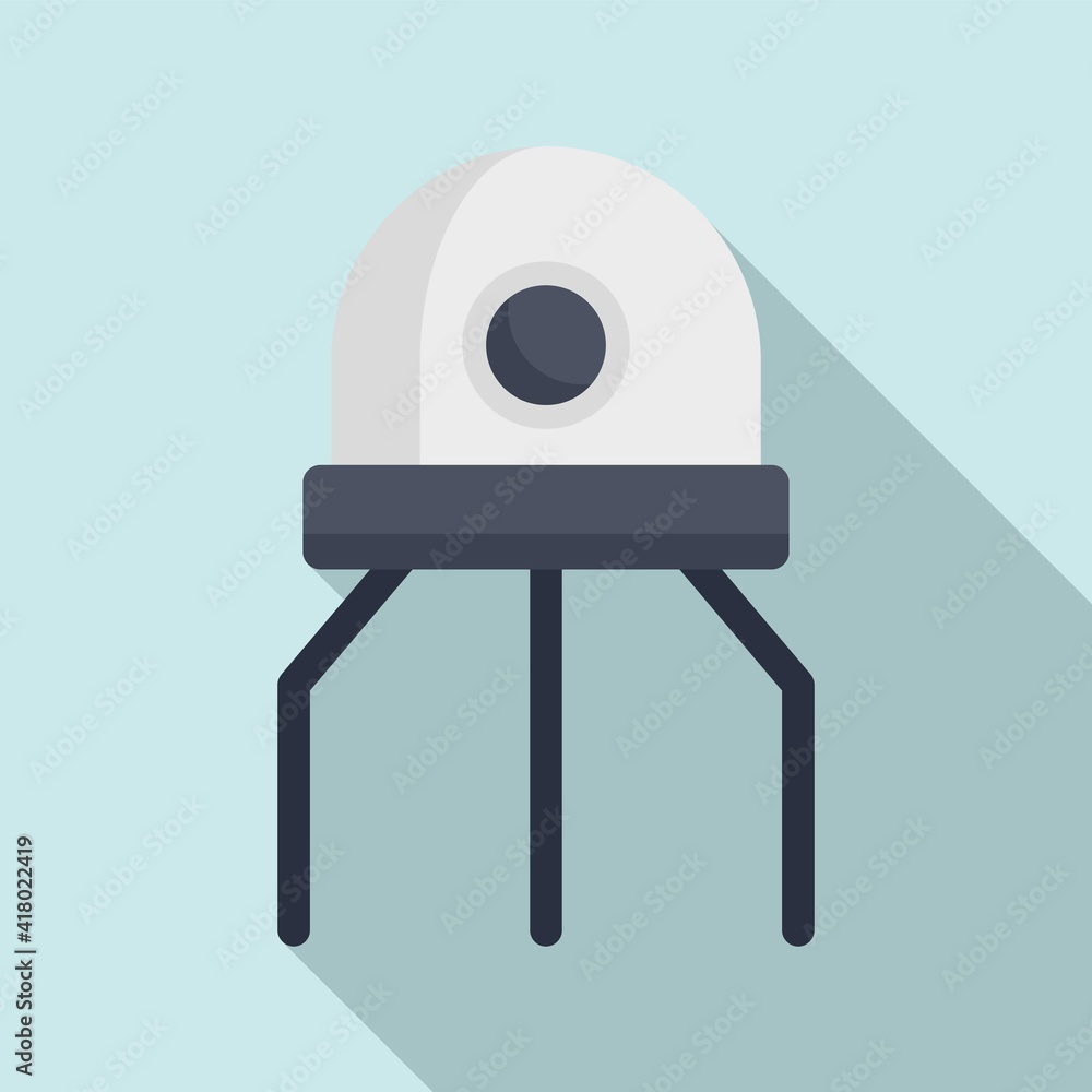 Poster nanotechnology artificial robot icon. flat illustration of nanotechnology artificial robot vector ic