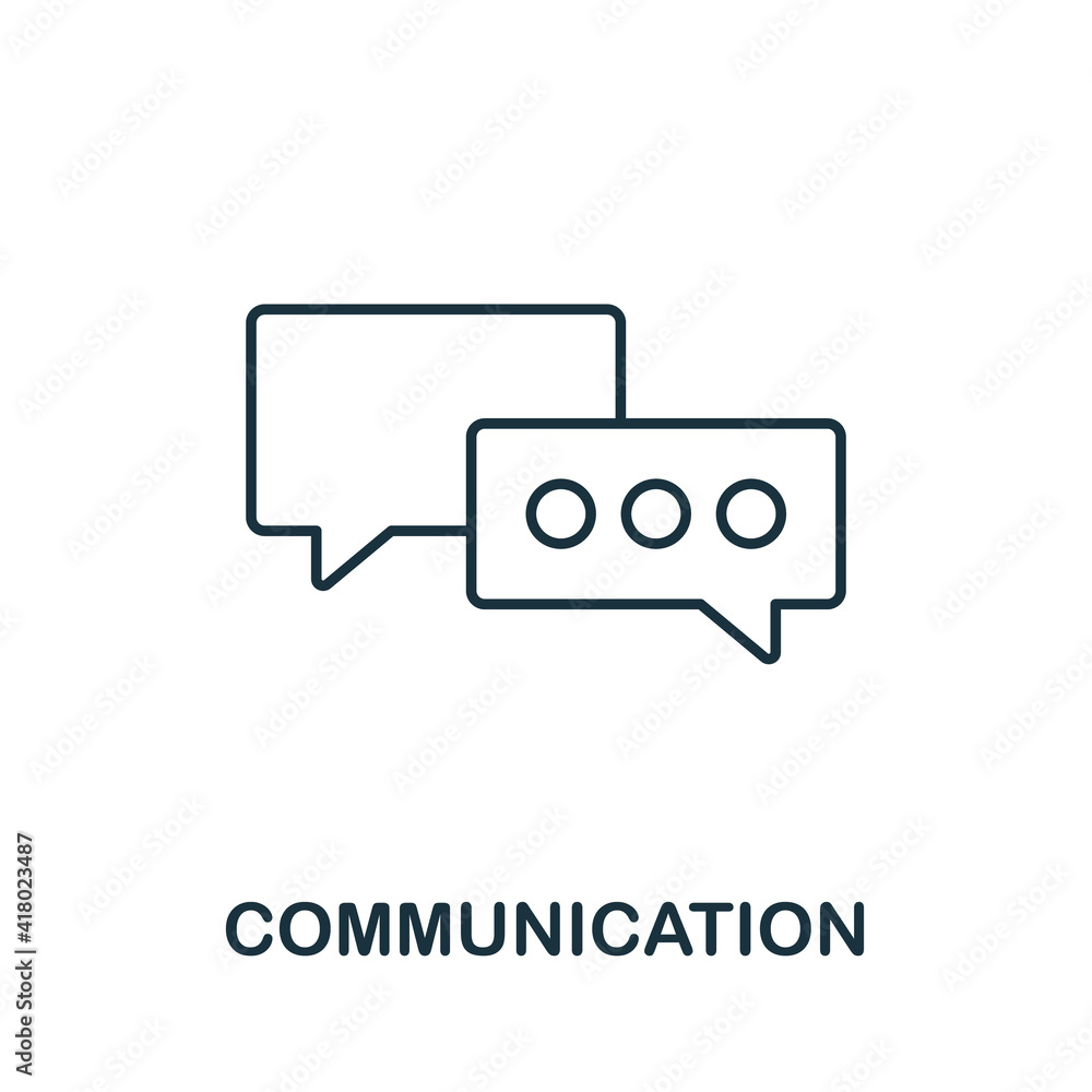 Poster communication vector icon symbol. creative sign from seo and development icons collection. filled fl