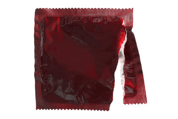 Condom pack isolated