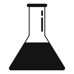Nanotechnology full flask icon. Simple illustration of nanotechnology full flask vector icon for web design isolated on white background