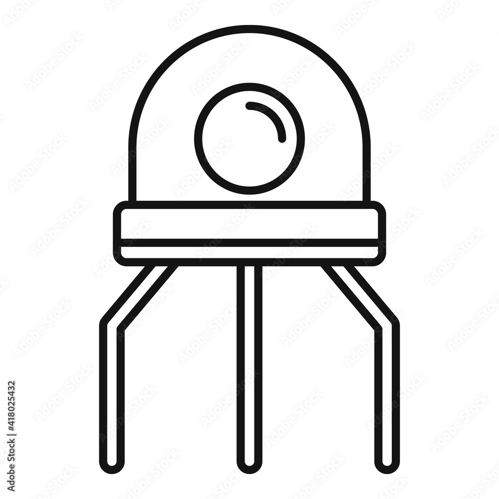 Poster nanotechnology artificial robot icon. outline nanotechnology artificial robot vector icon for web de
