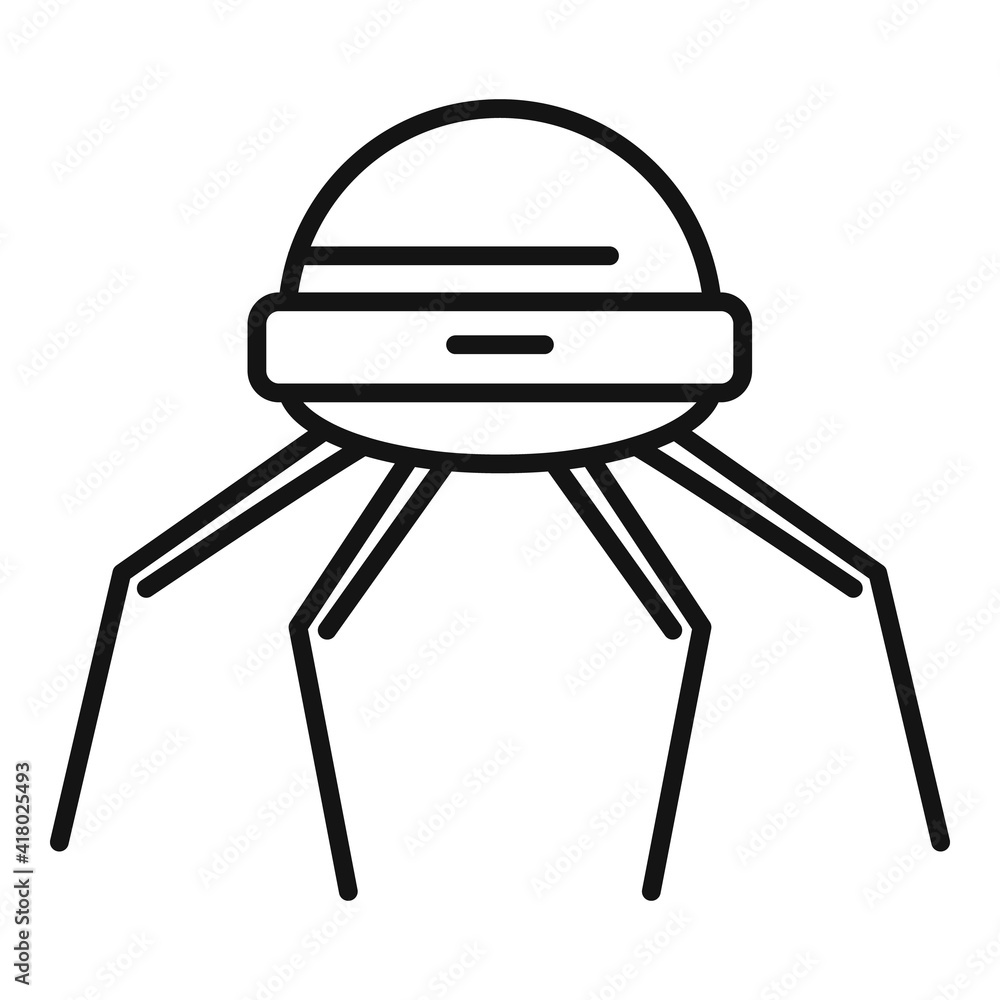 Poster nanotechnology microchip icon. outline nanotechnology microchip vector icon for web design isolated 