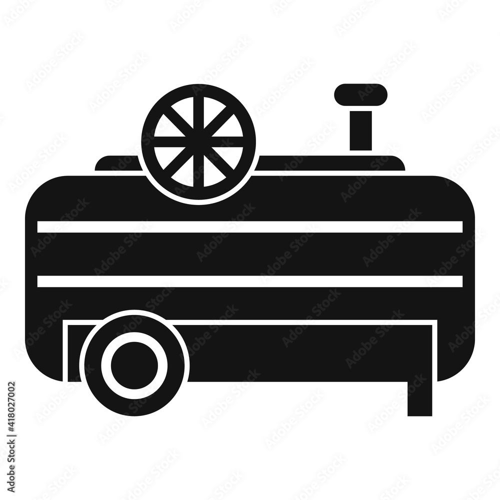 Poster machine air compressor icon. simple illustration of machine air compressor vector icon for web desig