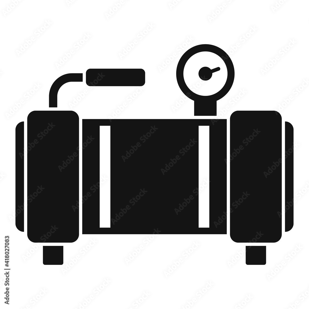 Poster tool air compressor icon. simple illustration of tool air compressor vector icon for web design isol