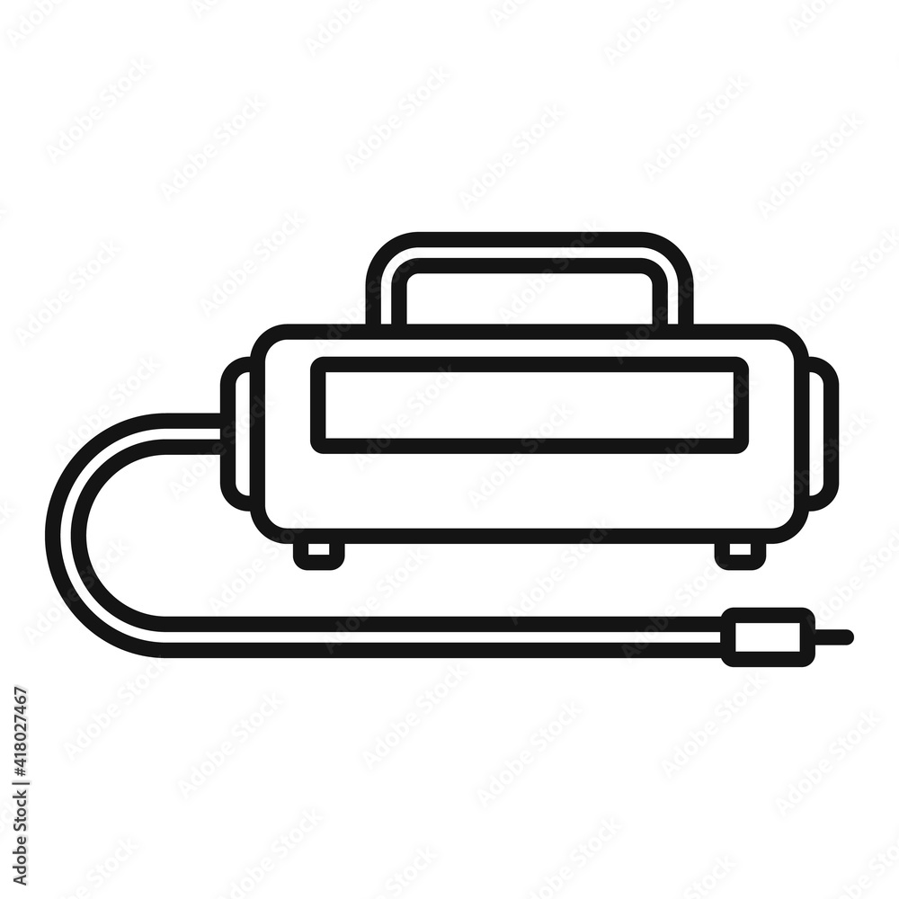 Aufkleber unit air compressor icon. outline unit air compressor vector icon for web design isolated on white b