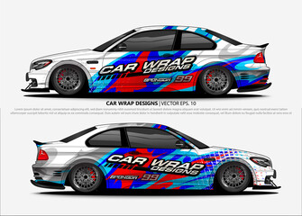 Fototapeta premium car wrap design. simple lines with abstract background vector concept for vehicle vinyl wrap and automotive decal livery 