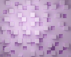 四角い箱と穴_ピンク