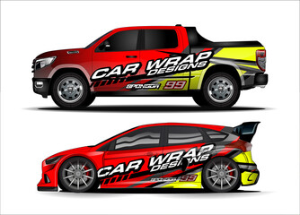 car wrap design. simple lines with abstract background vector concept for vehicle vinyl wrap and automotive decal livery
