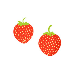 Strawberry. Hand drawn vector illustration.