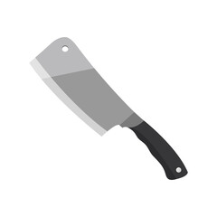 Kitchen knife icon Isolated on white background. Vector illustration in a flat style