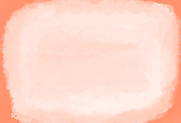 手書きのアートなオレンジの水彩背景
