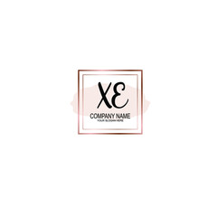 Letter XE Beautiful handwriting logo