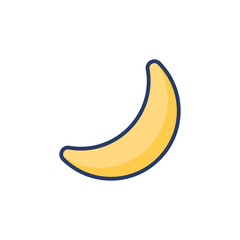 Obraz na płótnie Canvas Moon icon in vector. Logotype