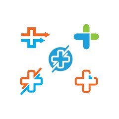 Obraz premium cross medical icon vector illustration design