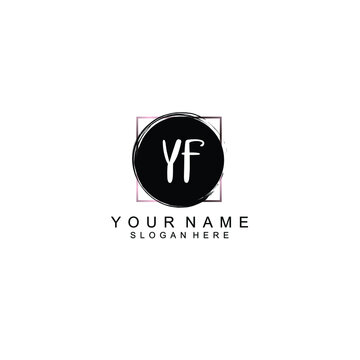 Letter YF Beautiful handwriting logo