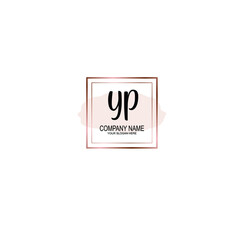 Letter YP Beautiful handwriting logo
