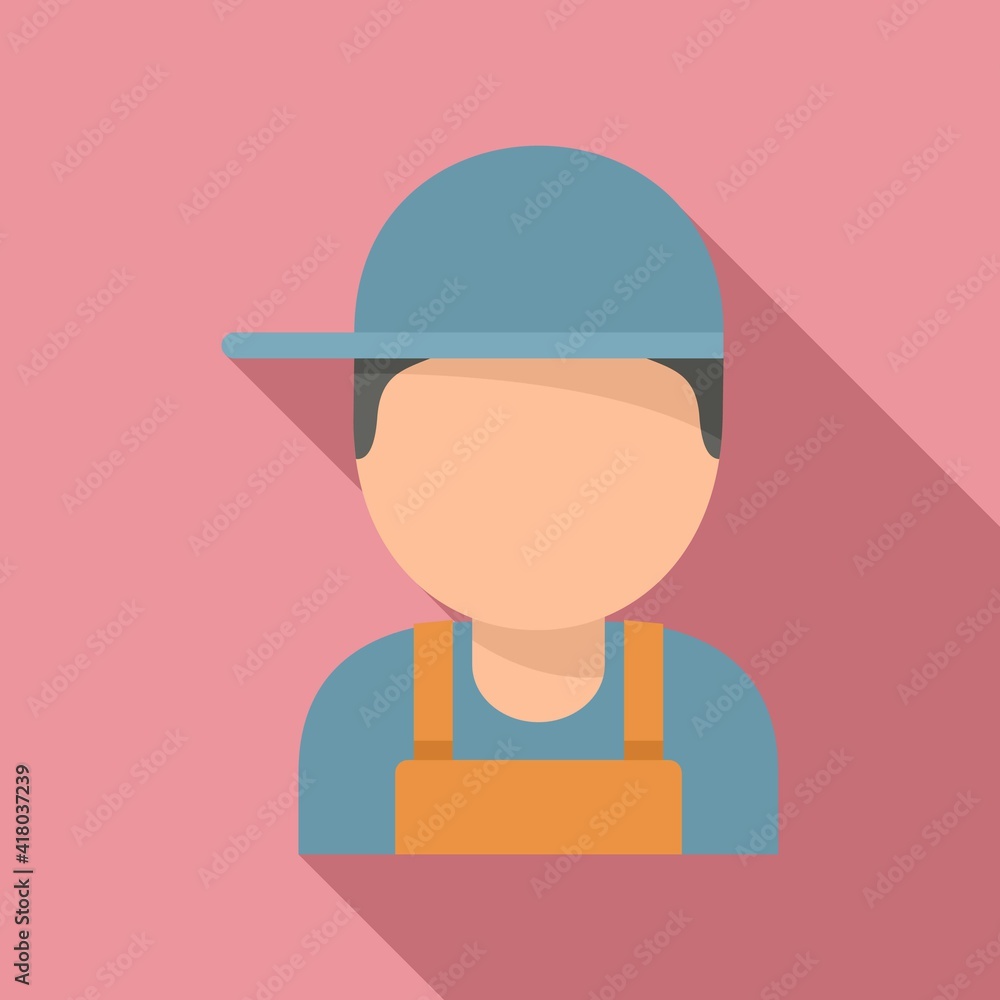 Poster auto mechanic icon. flat illustration of auto mechanic vector icon for web design