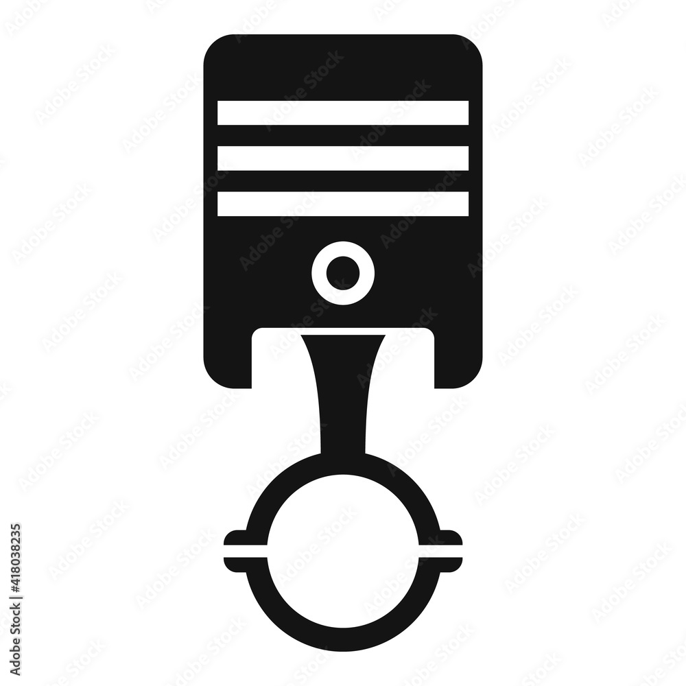 Poster auto piston icon. simple illustration of auto piston vector icon for web design isolated on white ba