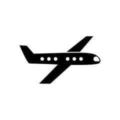 Airplane - icon. Vector illustration isolated on white background