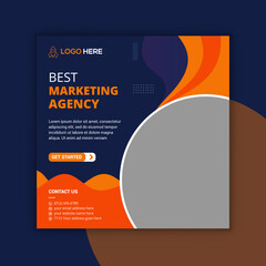 Creative marketing business social media banner template 