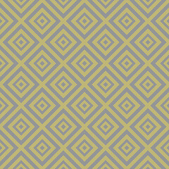 Illuminating yellow and ultimate gray geometric seamless rhombus pattern. Abstract diamond vector pattern of squares. Simple vector illustration. Geometric design for web, print, fabric, wallpaper