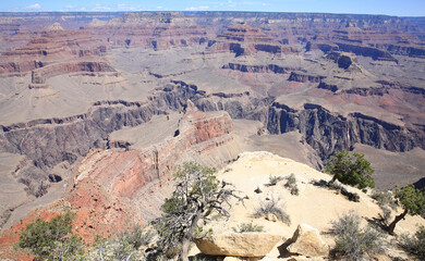 Grand Canyon National Park in Arizona, USA, view from south rim