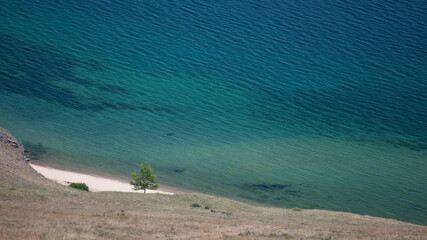 lonely beach on Lake Baikal