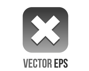 vector gradient gray rounded square check mark button icon