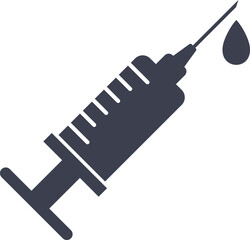 Syringe and dose of vaccine icon. Protect people from the coronavirus