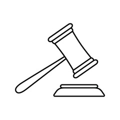 Law icon vector. justice illustration sign. court symbol.
