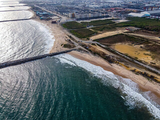 A view of the Atlantic Ocean from the lekki coast line, Lagos, Nigeria © Mujib