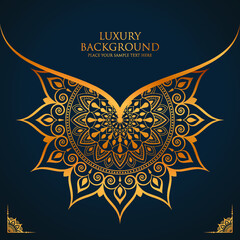 Luxury mandala background with golden arabesque pattern arabic islamic east style.decorative mandala for print, poster, cover, brochure, flyer, banner