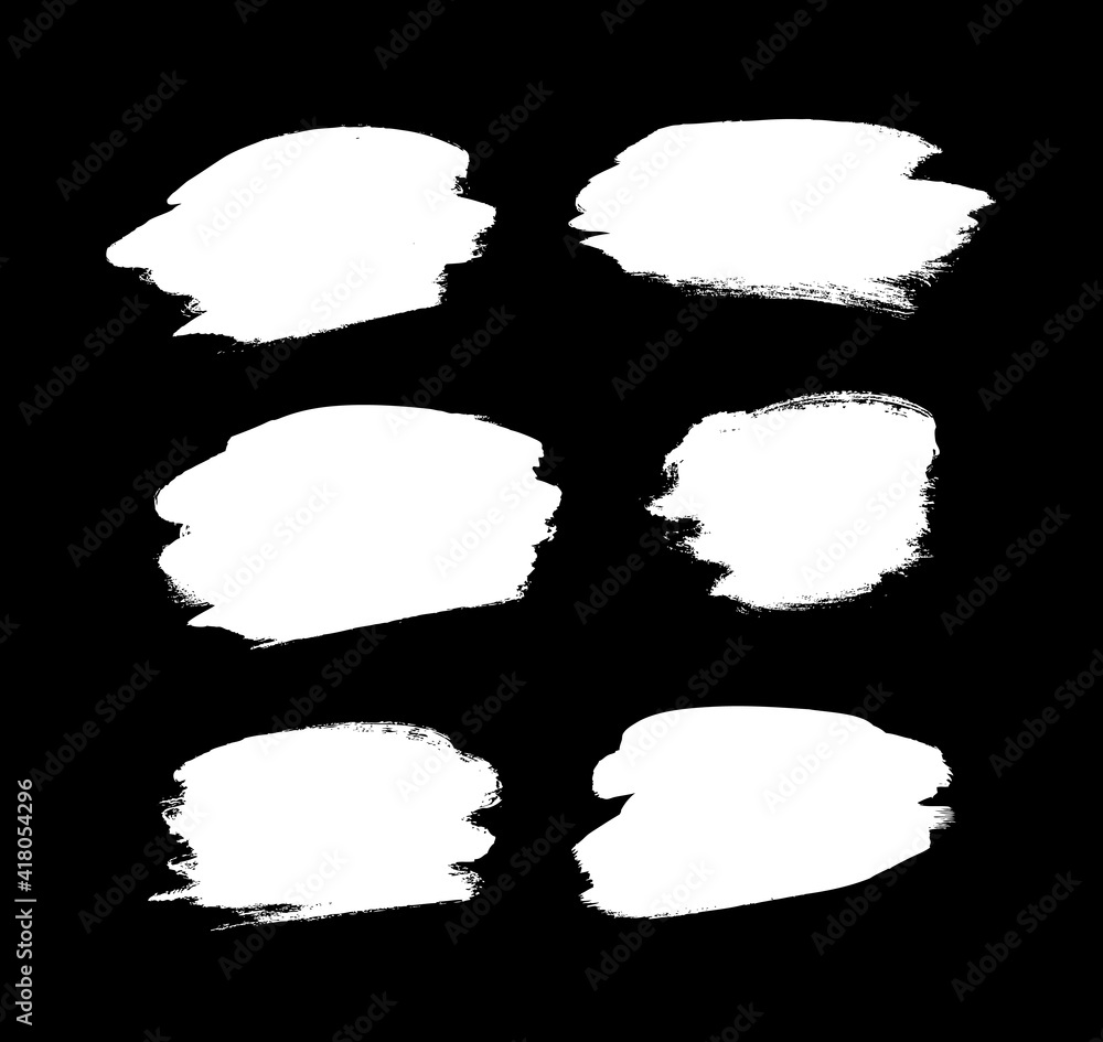 Aufkleber paint drawing seamless pattern black and white smear. hand drawn abstract illustration grunge elemen