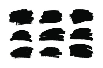 Paint drawing seamless pattern black and white smear. Hand drawn abstract illustration grunge elements. Vector abstract objects for design 