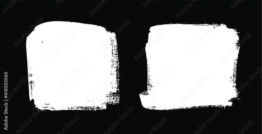 Poster paint drawing seamless pattern black and white squares. hand drawn abstract illustration grunge elem