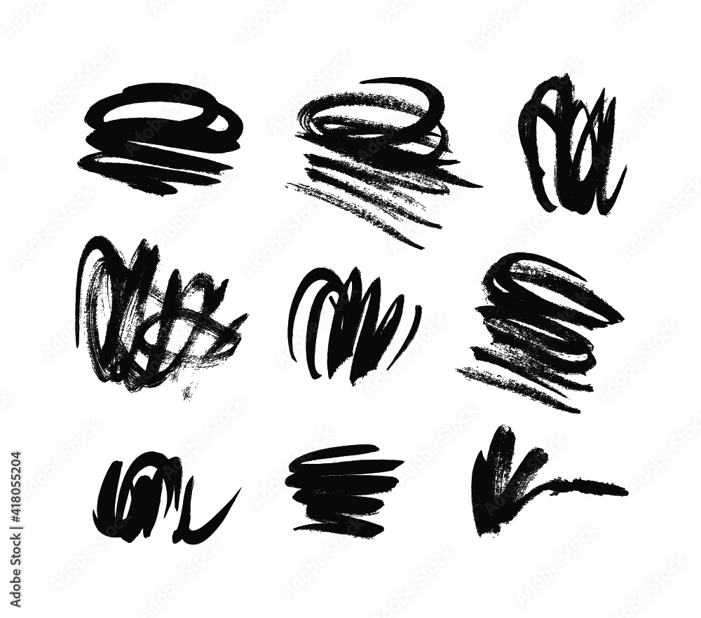 Poster paint drawing seamless pattern black and white smear. hand drawn abstract illustration grunge elemen