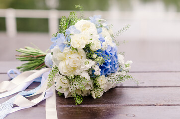 Flower bouquet for a wedding, Valentine's Day, Women's Day and Mother's Day.