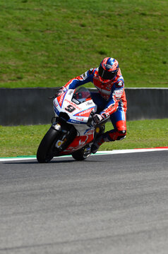 Mugello - ITALY, 2 JUNE: Italian Ducati Alma Pramac Team Rider Danilo Petrucci during Qualifying session at 2018 GP of Italy of MotoGP on June, 2018. Italy