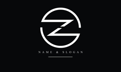 OZ, ZO, O, Z abstract letters logo monogram