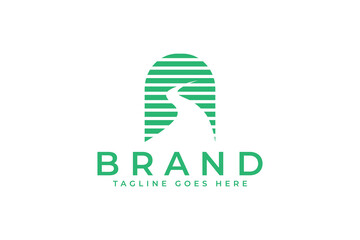 elegant letter s road logo design vector with striped style