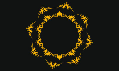 background with star mandala artwork abstract. circle floral seamless pattern design illustration wallpaper