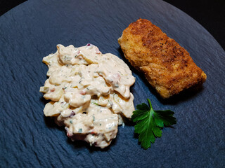 gebratener Kaltwasser Wild-Kabeljau