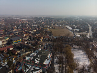 Jędrzejów w sloneczny dzień/Jedrzejow town on sunny day, Holy Cross Province, Poland