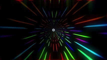 Digital Tunnel Graphic design. Colorful lines speed flow illustration. Wallpaper for your web site design, titles, overlay and etc.