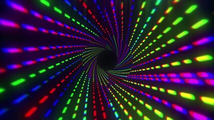 Digital Tunnel Graphic design. Colorful lines speed flow illustration. Wallpaper for your web site design, titles, overlay and etc.