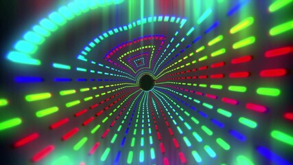 Digital Tunnel Graphic design. Colorful lines speed flow illustration. Wallpaper for your web site design, titles, overlay and etc.